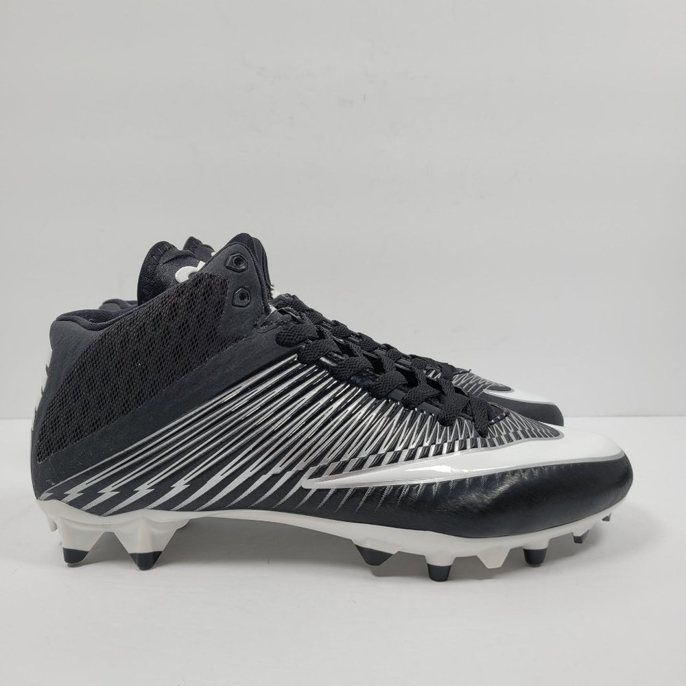 Nike VPR Men's Black White Athletic Football Cleats 847089-011 US Size 11